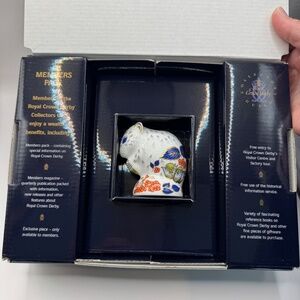 Royal Crown Derby "Derby Dormouse" Collectors Guild exclusive. Gold stopper.